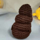 Unique Funny Gift Crochet Poo Plushy Desk Decor