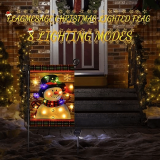 LED Snowman Garden Flag- Your Best Winter Companion!