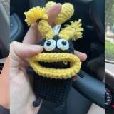 Cute Big Mouth Key Chain Case