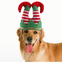Christmas Hat Pet Funny Striped Clown Hat