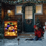 LED Snowman Garden Flag- Your Best Winter Companion!