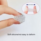 Cushioning Decompression Toe Protector High Elastic Breathable Holes Clear Silicone Shockproof Toe Covers
