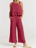 (Almost Sold Out) 2023 New SaleWOMEN'S SUMMER 2 PIECES OUTFITS - LOUNGE SET WITH POCKETS(Buy 2 Free Shipping)