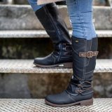 Buy 2 Free Shipping - Women's Vintage Zipper High Snow Boots