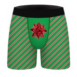 Men's long boxer briefs stretch cotton moisture wicking performance