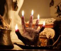 Creepy Bleeding Hand Candle