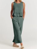 (Almost Sold Out) 2023 New SaleWOMEN'S SUMMER 2 PIECES OUTFITS - LOUNGE SET WITH POCKETS(Buy 2 Free Shipping)