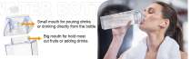 Portable transparent juice box