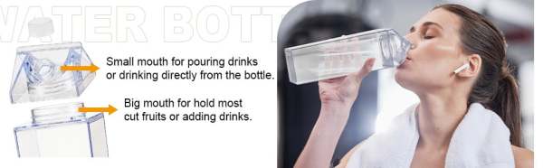 Portable transparent juice box