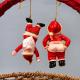 Playful Butt Santa Ornaments