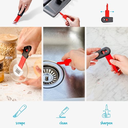 2-In-1 Self-Sharpening Cleaning Scraper