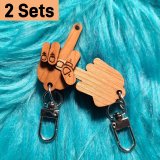 Pointer Finger Thing Keychains Set