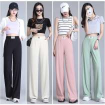 Buy 2 & free shippingHigh Waist Plain Wide Leg Slacks