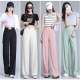 Buy 2 & free shippingHigh Waist Plain Wide Leg Slacks