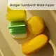 Burger Sandwich Note Paper