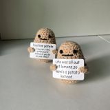 Unique Funny Gift Crochet Poo Plushy Desk Decor