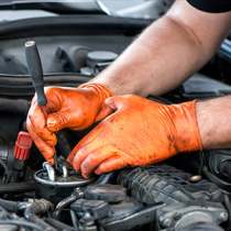 Orange Nitrile Gloves (50 PCS/BOX)