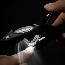 LED Nail Clippers with Magnifying Mirror