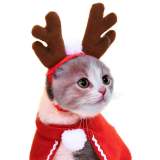 Christmas Hat Pet Funny Striped Clown Hat