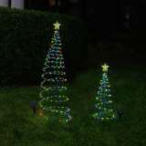SOLAR METAL LED CHRISTMAS TREE DECORATION STRING LIGHTS