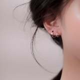 Minimal Spiral Hoop Twist Earrings