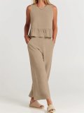 (Almost Sold Out) 2023 New SaleWOMEN'S SUMMER 2 PIECES OUTFITS - LOUNGE SET WITH POCKETS(Buy 2 Free Shipping)