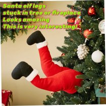 Santa Legs Christmas Decoration