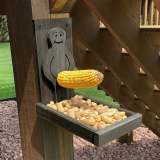 Funny Wooden Squirrel Feeder