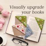 Bloomy Line - Personalized Hand Embroidered Corner Bookmark