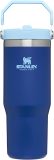 STANLEY IceFlow Stainless Steel Tumbler with Straw, Vacuum Insulated Water Bottle for Home, Office or Car, Reusable Cup with Straw Leak Resistant Flip