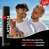 Wet Platinum Silicone-Based Lube for Men, Women & Couples, 1.0 Fl Oz - Ultra Long-Lasting & Water-Resistant Premium Personal Lubricant - Safe to Use with Latex Condoms - Non-Sticky & Hypoallergenic