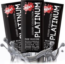 Wet Platinum Silicone-Based Lube for Men, Women & Couples, 1 Fl Oz - Ultra Long-Lasting & Water-Resistant Premium Personal Lubricant - Safe to Use with Latex Condoms - Non-Sticky & Hypoallergenic