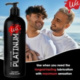 Wet Platinum Silicone-Based Lube for Men, Women & Couples,32 Fl Oz - Ultra Long-Lasting & Water-Resistant Premium Personal Lubricant - Safe to Use with Latex Condoms - Non-Sticky & Hypoallergenic