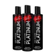 Wet Platinum Silicone-Based Lube for Men, Women & Couples, 3*3Fl Oz - Ultra Long-Lasting & Water-Resistant Premium Personal Lubricant - Safe to Use with Latex Condoms - Non-Sticky & Hypoallergenic
