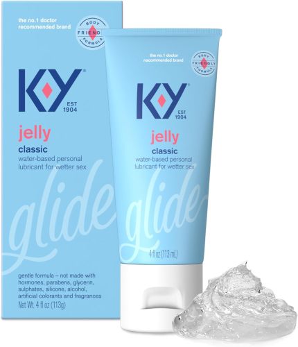 K-Y Jelly Water Based Lube For Sex, Anal Lube, Non-Greasy Water Based Personal Lubricant, pH Friendly Sex Lube Can Be Used With Sex Toys For Women & Male Sex Toys, Condom Friendly Personal Lube