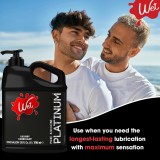 Wet Platinum Silicone-Based Lube for Men, Women & Couples, 128 Fl Oz - Ultra Long-Lasting & Water-Resistant Premium Personal Lubricant - Safe to Use with Latex Condoms - Non-Sticky & Hypoallergenic