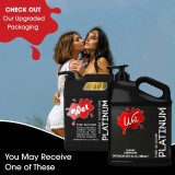 Wet Platinum Silicone-Based Lube for Men, Women & Couples, 128 Fl Oz - Ultra Long-Lasting & Water-Resistant Premium Personal Lubricant - Safe to Use with Latex Condoms - Non-Sticky & Hypoallergenic