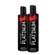 Wet Platinum Silicone-Based Lube for Men, Women & Couples, 2*3.0 Fl Oz - Ultra Long-Lasting & Water-Resistant Premium Personal Lubricant - Safe to Use with Latex Condoms - Non-Sticky & Hypoallergenic