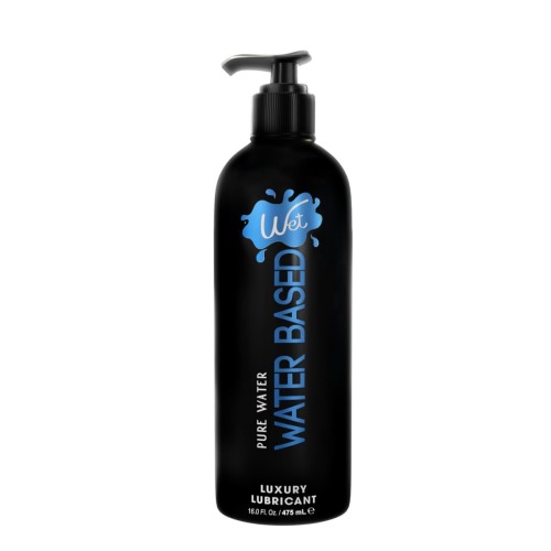 Wet Platinum Silicone-Based Lube for Men, Women & Couples, 16 Fl Oz - Ultra Long-Lasting & Water-Resistant Premium Personal Lubricant - Safe to Use with Latex Condoms - Non-Sticky & Hypoallergenic
