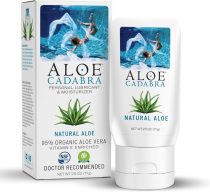 Aloe Cadabra Natural Water Based Personal Lubricant and Vaginal Moisturizer, Organic Aloe Lube for Men, Women and Couples, Non-Staining, pH Balanced