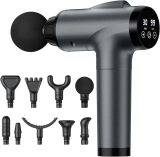 Massage Gun Deep Tissue, Handheld Electric Muscle Massager, High Intensity Percussion Massage Device for Pain Relief with 9 Attachments & 30 Speed