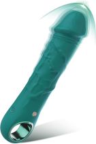 G Spot Dildo Vibrator - BGGOOD Adult Female Sex Toys with 10 Vibrations, Realistic Silicone Dildos Finger Vibrators for Multiple Stimulation, Clitoris Stimulator for Woman Sexual Pleasure(Green)