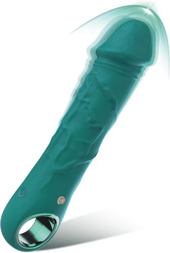 G Spot Dildo Vibrator - BGGOOD Adult Female Sex Toys with 10 Vibrations, Realistic Silicone Dildos Finger Vibrators for Multiple Stimulation, Clitoris Stimulator for Woman Sexual Pleasure(Green)