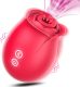 Sex Toys Rose Dildo Vibrator - Upgraded Adult Toys with 18 Sucking & Vibrating Modes for Women Clitoral Nipple, Rose Sucker Sex Toy Clitoral G Spot Vibrators for Woman Couples Adult Sex Games