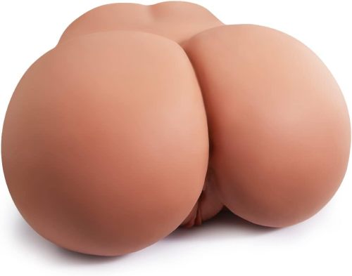 11LB Realistic Male Masturbator with Virgin Vagina and Anal, Life-Sized Pussy Ass Masturbator Sex Toys for Men Masturbation, Realistic Stroker with 2 Hole for Man Orgasm (Brown)