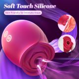 Sex Toys Rose Dildo Vibrator - Upgraded Adult Toys with 18 Sucking & Vibrating Modes for Women Clitoral Nipple, Rose Sucker Sex Toy Clitoral G Spot Vibrators for Woman Couples Adult Sex Games