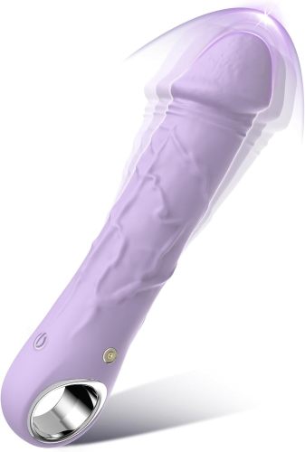 G Spot Dildo Vibrator - BGGOOD Adult Female Sex Toys with 10 Vibrations, Realistic Silicone Dildos Finger Vibrators for Multiple Stimulation, Clitoris Stimulator for Woman Sexual Pleasure(Light purple)