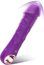 G Spot Dildo Vibrator - BGGOOD Adult Female Sex Toys with 10 Vibrations, Realistic Silicone Dildos Finger Vibrators for Multiple Stimulation, Clitoris Stimulator for Woman Sexual Pleasure(Purple)