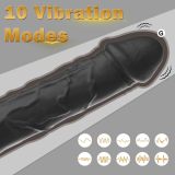 G Spot Dildo Vibrator - BGGOOD Adult Female Sex Toys with 10 Vibrations, Realistic Silicone Dildos Finger Vibrators for Multiple Stimulation, Clitoris Stimulator for Woman Sexual Pleasure(Light purple)