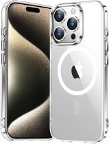 Temdan for iPhone 16 Pro Case Clear, [Compatible with Magsafe] Shockproof Slim Megnetic Phone Case for iPhone 16 Pro, Transparent